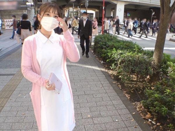 【休憩中のナースをゲット】お昼休みの看護師さんをホテルに誘ってストレス解消セックス！白衣の天使が本能むき出しで喘ぎまくる！